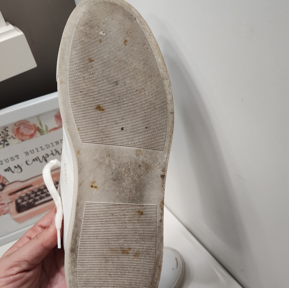 đ„°EUC Oliver Cabell Low 1 Vienna Distressed Look Leather Lace Up Sneaker Trainer - Picture 14 of 16